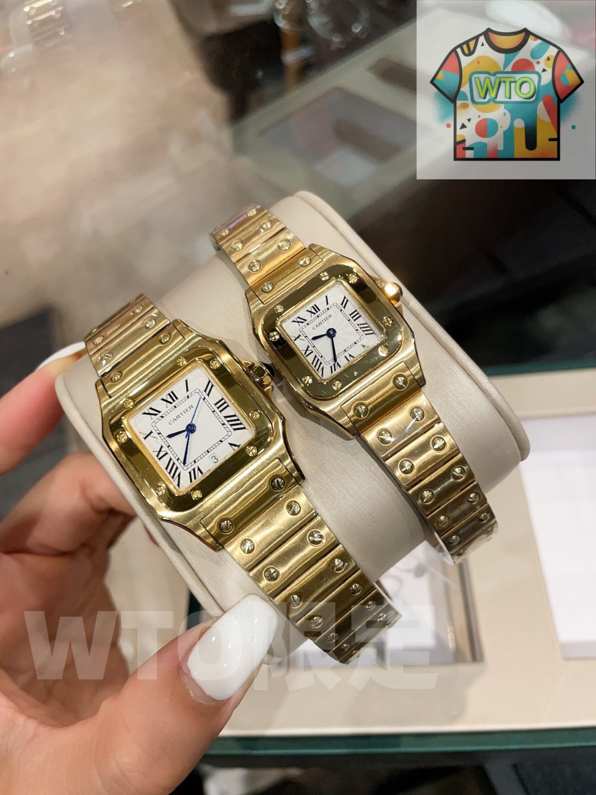 今日WTO】Cartier カルティエ レトロサントスシリーズ 精密な