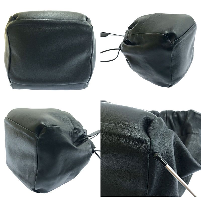 JIL SANDER / ジルサンダー | リバーシブル レザー ドローストリング