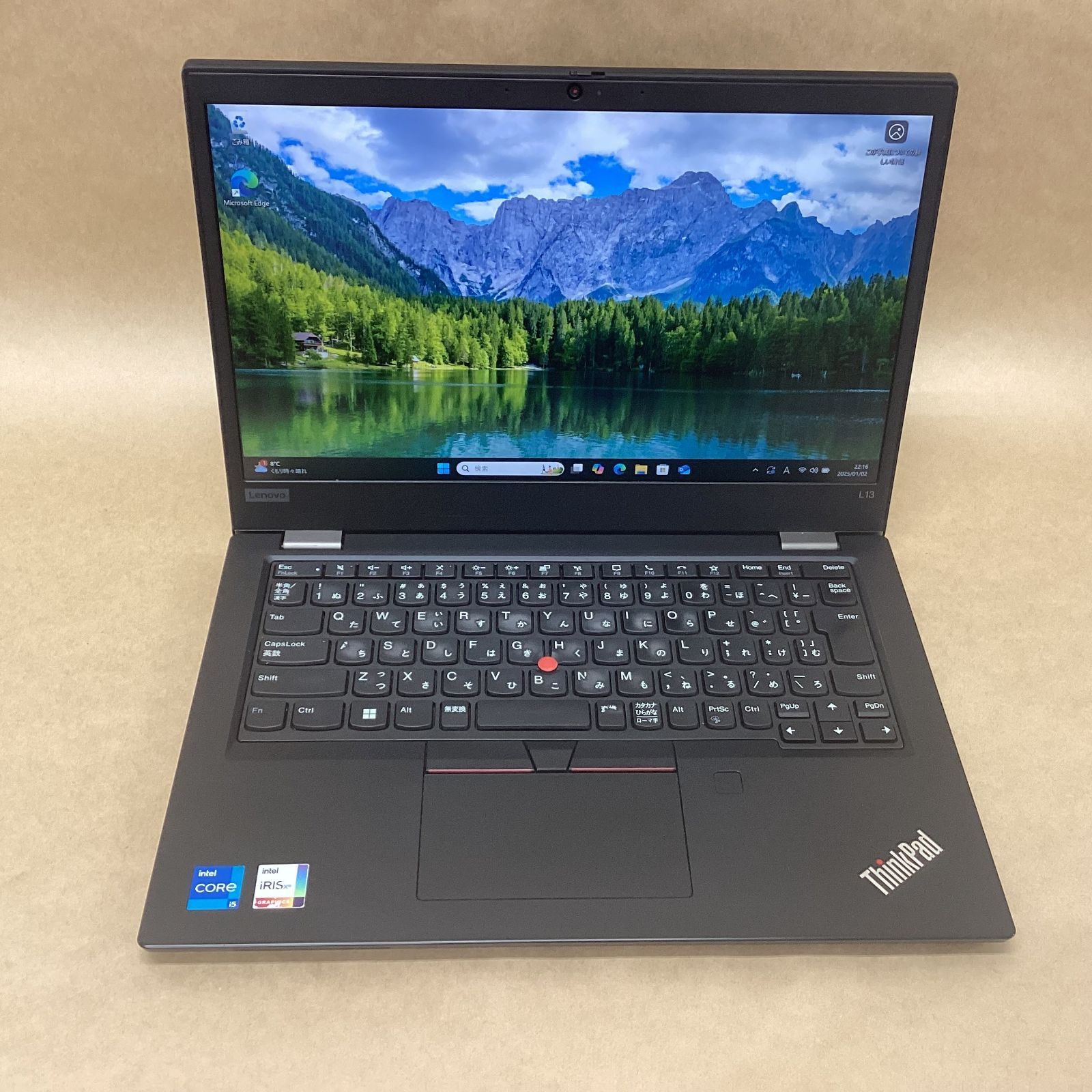 オフィス付 LENOVO ノートPC 20VJS4Y700(10/11P) Corei5(1135G7)-2.40GHz 16GB SSD256GB 13.3in WIN11P 無線 BLT カメラ