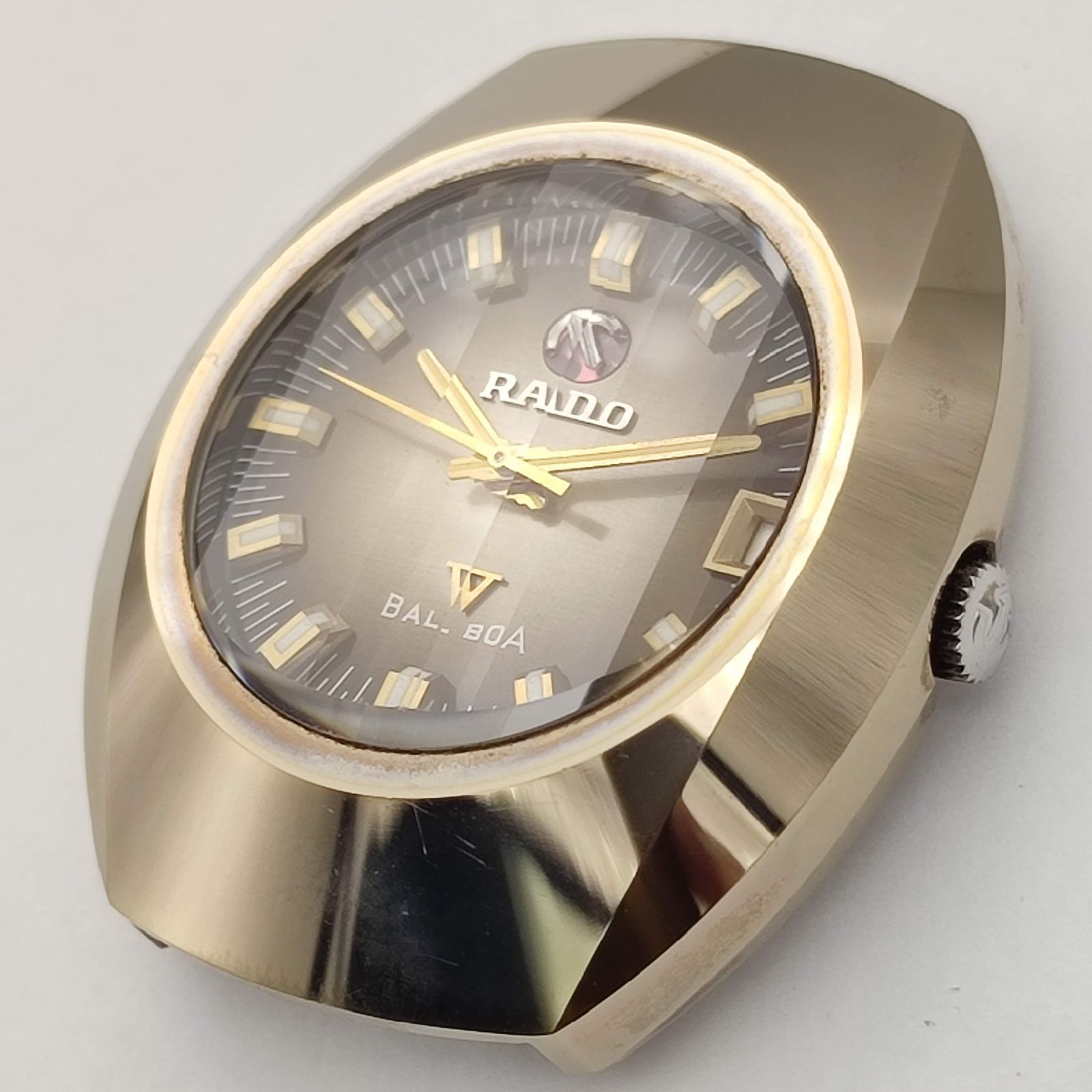 26 RADO ラドー BALVOA バルボア 自動巻き デイト 稼働品 超硬ケース