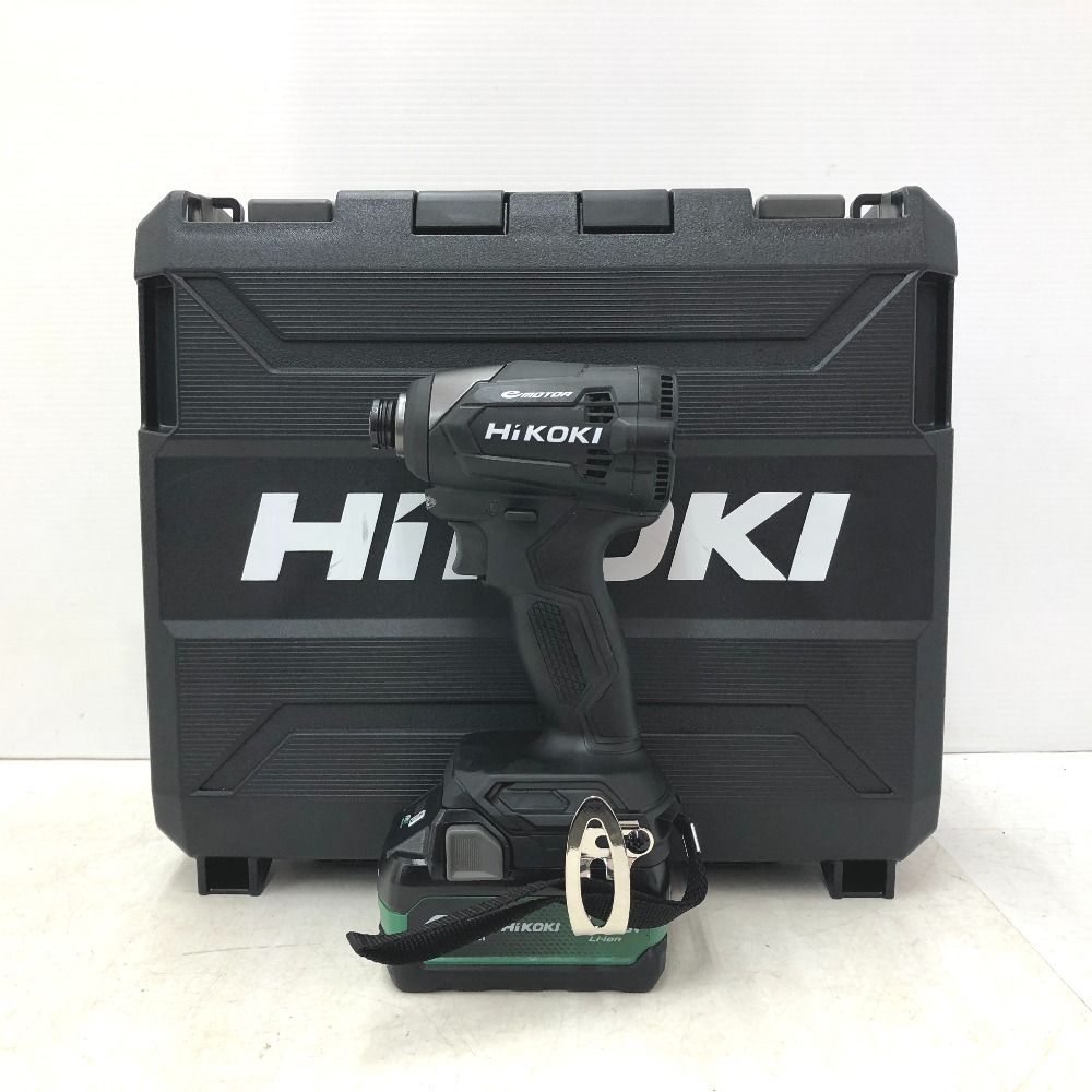 HiKOKI マルチボルト18V コードレスインパクトドライバ ストロングブラック 充電器なし ケース バッテリ3個セット WH18DE 3XNBZ ♥品