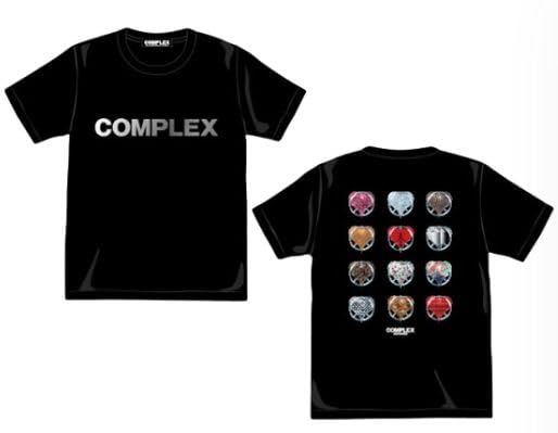 COMPLEX コンプレックス 2025 日本一心 グッズ 吉川晃司 布袋寅泰 12ピースハート Tシャツ ブラック XL XL