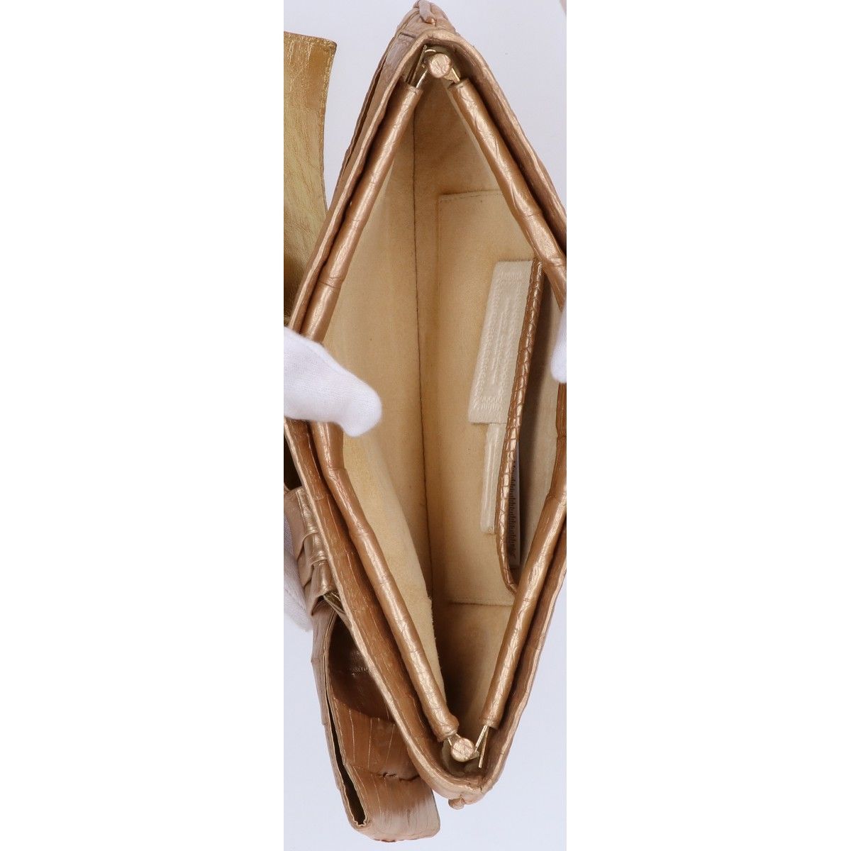 NANCY GONZALEZ/ナンシーゴンザレス クロコがまぐちバッグ ナンシー