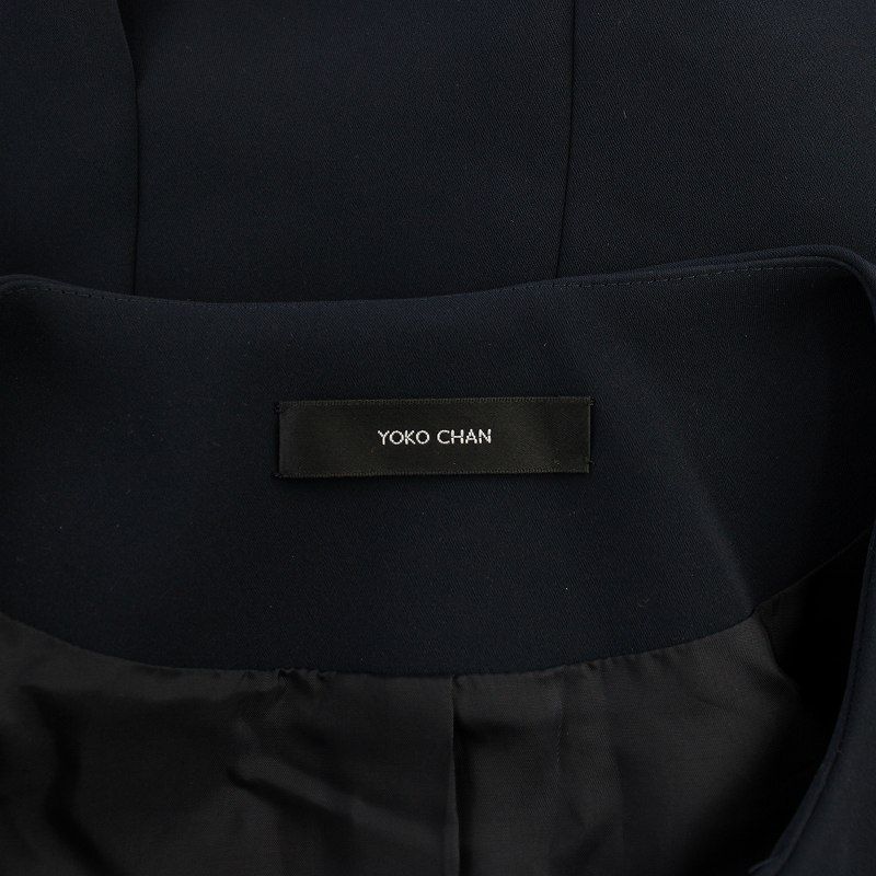 ヨーコチャン YOKO 2024 CHAN ノーカラージャケット パールボタン