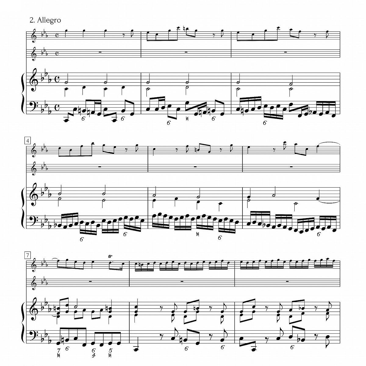 ヘンデル：2つのリコーダーと通奏低音のための トリオソナタ第