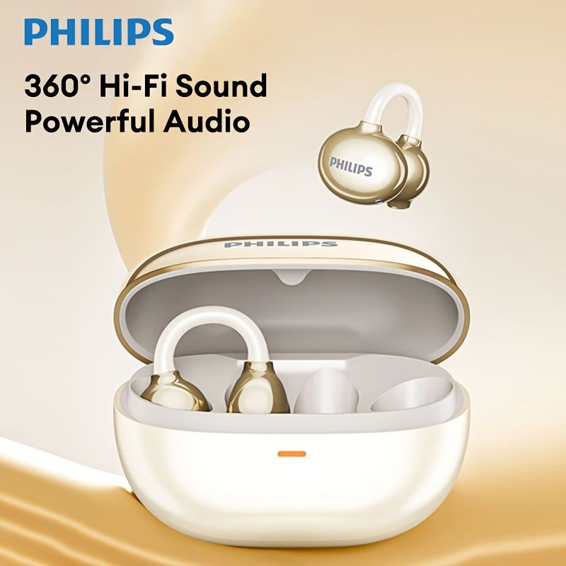 PHILIPS TAT3469 イヤホン 360°Hi-Fi サウンド パワフルなオーディオ ワイヤレス イヤホン、スポーツ、ランニング、ゲーム、オフィス、娯楽に適しています。