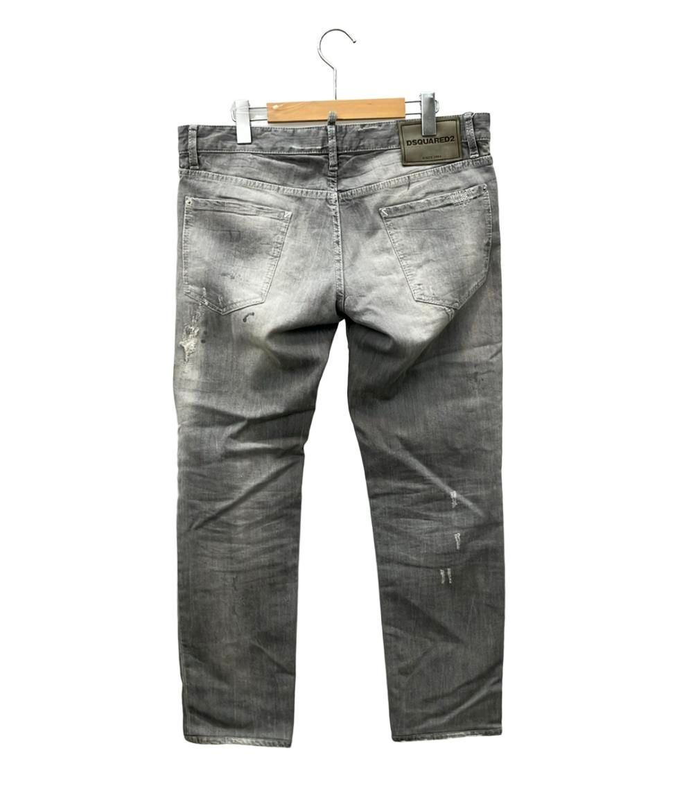 DSQUARED2 ダメージジーンズ　サイズ40 DSQUARED2 ディースクエアード メンズ ダメージ ペイント ボタン
