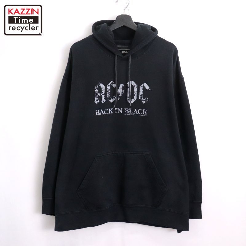 00s AC/DC ロック バンド スウェット パーカー メンズ 表記XLサイズ 