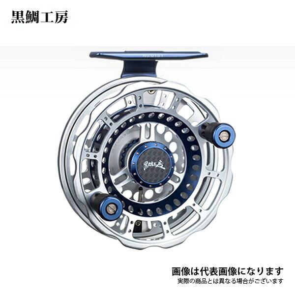 黒鯛工房リール LIMITED65W-SBシルバー/ブルー 専用ケース付き カセ筏師 THEチヌ LIMITED競技 65W-SB