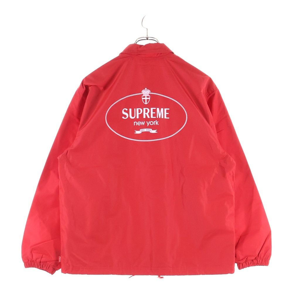 SUPREME シュプリーム 24AW Crest Coaches Jacket クレスト ロゴエンブロイダリー コーチジャケット レッド