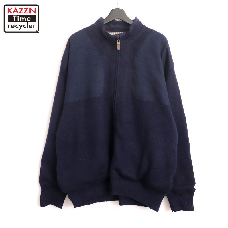 00s ORVIS ジップアップ ウール ニットセーター メンズ 表記XXLサイズ 