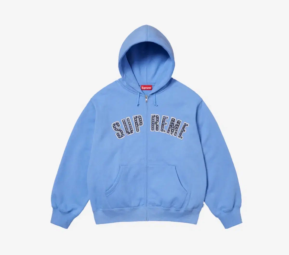 Supreme シュプリーム x B サイモン ジップアップ フード スウェットシャツ ライト 青 ー 25SS
