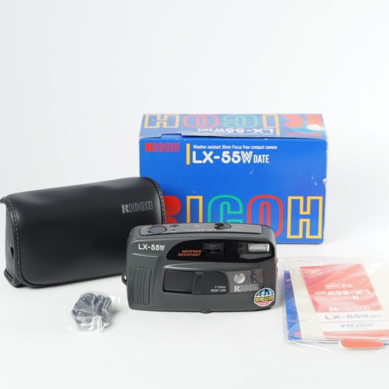 RICOH LX-55W DATE コンパクト フィルム カメラ f 34mm LENS レンズ