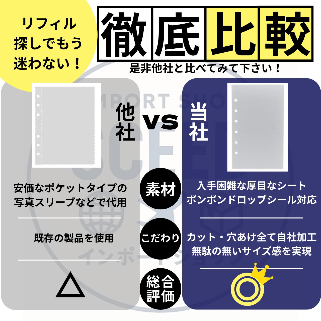 15枚セット】クリアリフィル15枚セット ＋ 透明シール帳✨️両面 