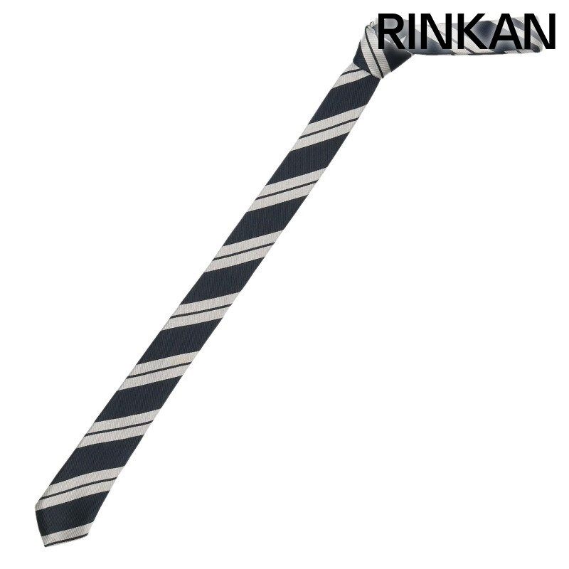 ディオールオム CDロゴプレートストライプシルクネクタイ メンズ 限定  