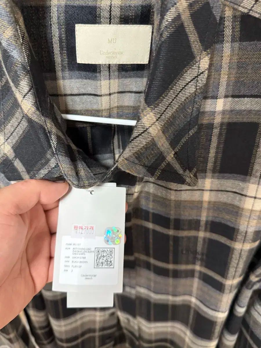 Undermycar アンダーマイカー MU107 シャツ チェック柄 2 サイズ
