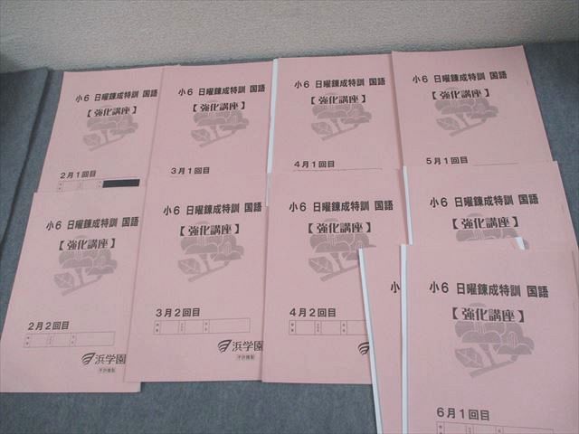 浜学園 小6 国語 日曜錬成特訓【強化講座】 2～6月 1/2回目 2022