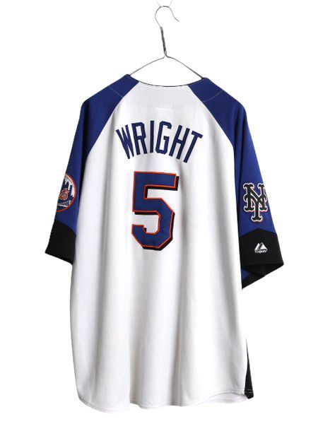 メッツ ベースボール シャツ メンズ XXL 程/ MLB オフィシャル マジェスティック 大リーグ ユニフォーム ゲームシャツ 重ね着 大きいサイズ 楽天市場】【8/15 24h限定777円OFFクーポン!】 MLB オフィシャル