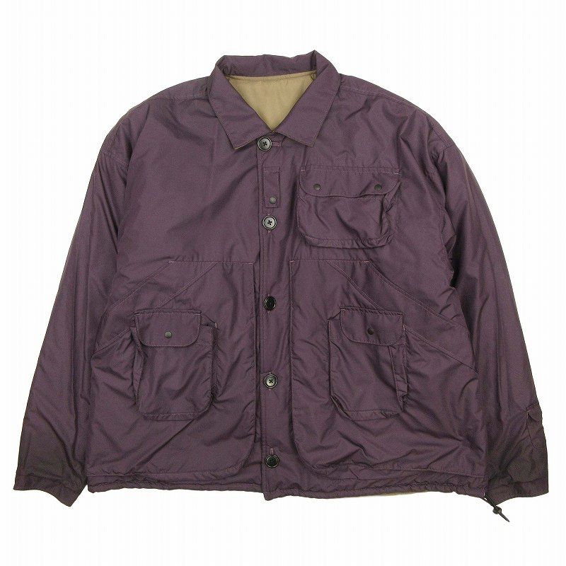 NOROLL◆ダウンジャケット/パープル/2020aw 【塩水水槽】 👞 twoface jacket/リバーシブル//