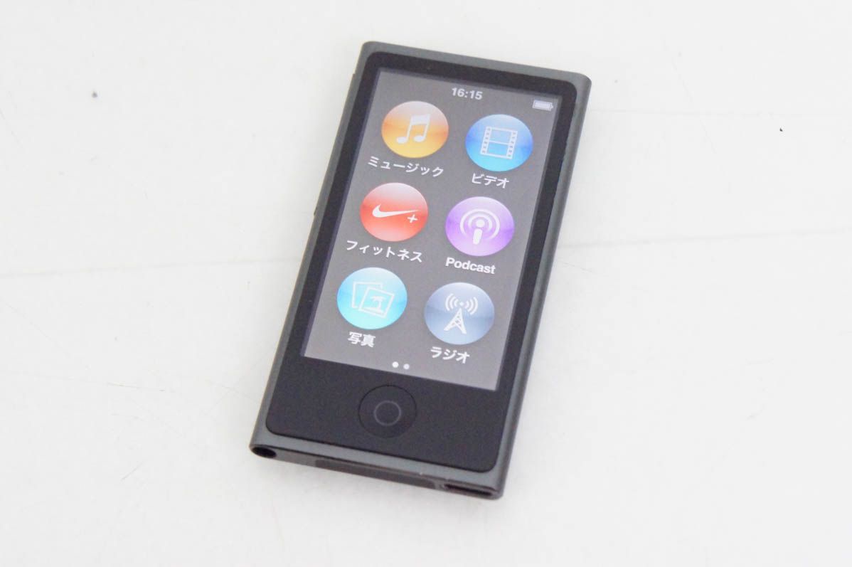 Appleアップル 第7世代 iPod nano 16GB スペースグレイ MKN52J