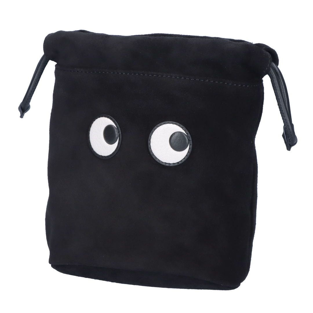 関税込★ANYA HINDMARCH★ブラックアイズポーチ ANYA HINDMARCH アニヤハインドマーチ ポーチ HAPPY EYES POUCH