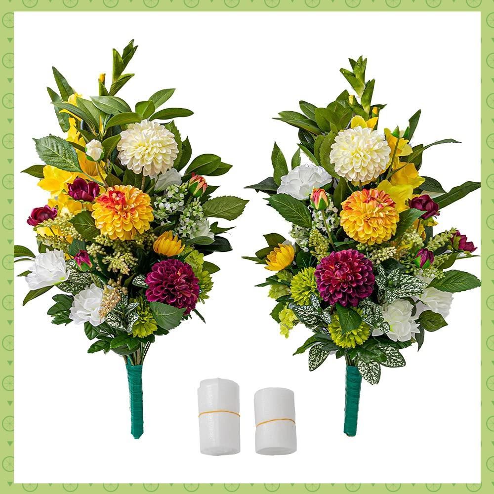 仏花 お供え花 お彼岸 お盆 お墓参り 仏壇 50cm 白 紫 ゆり 特大118 仏