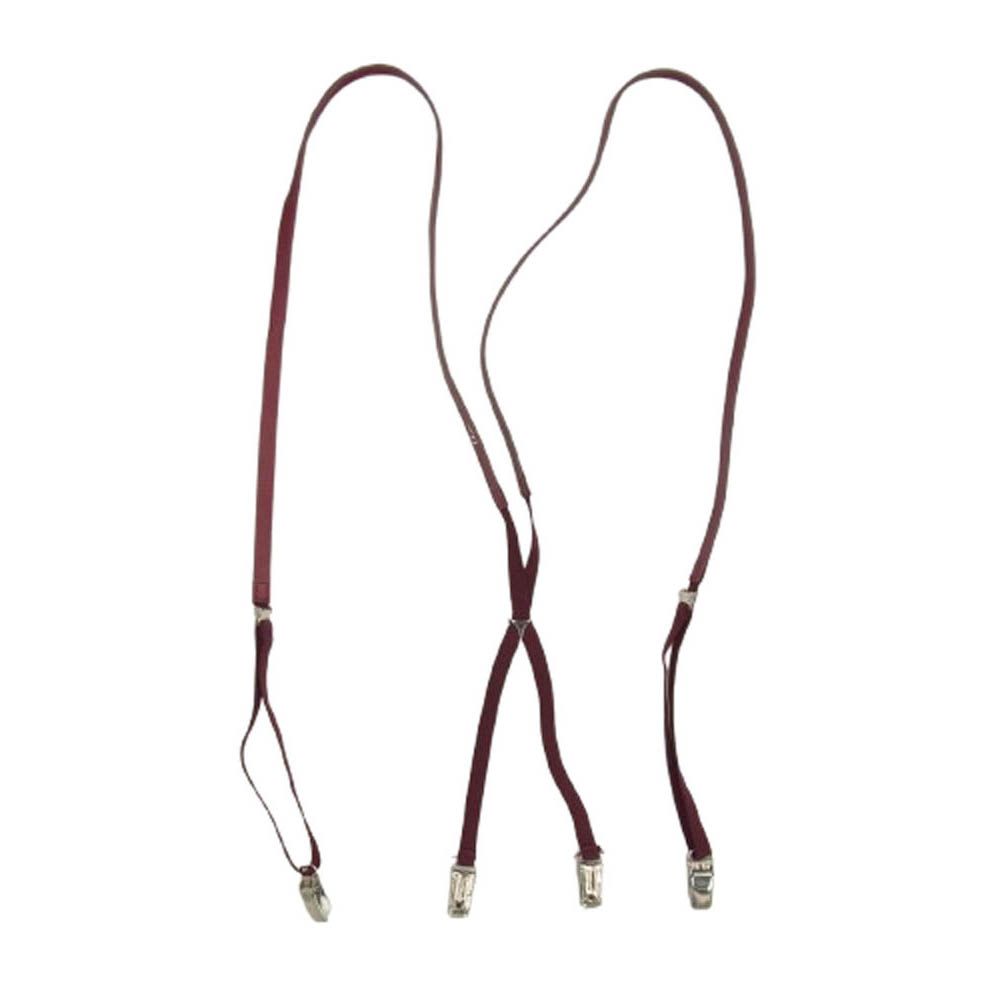 DIOR HOMME ディオールオム 06SS 175-BM-1025 エディ期 レザー ナロー サスペンダー レッド系