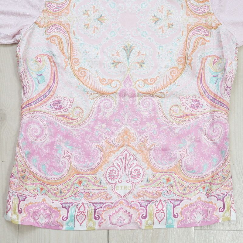 ETRO ペイズリー モチーフ シルク ケープ ピンク ETRO ペイズリー シルクパンツ | ピンク | FARFETCH JP