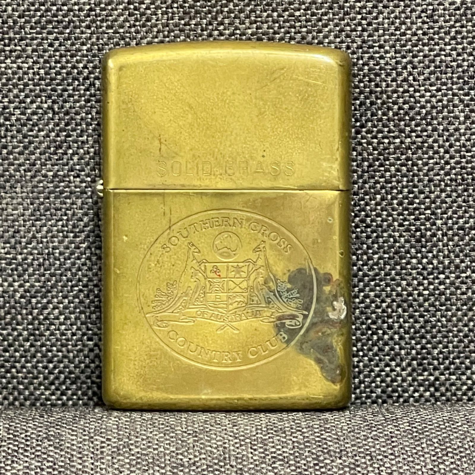 LA購入*イエローページ*アングラ*純銅メタル*真鍮ソリッドブラス NPA】zippo ジッポー SOLID BRASS SOUTHERN CROSS COUNTRY