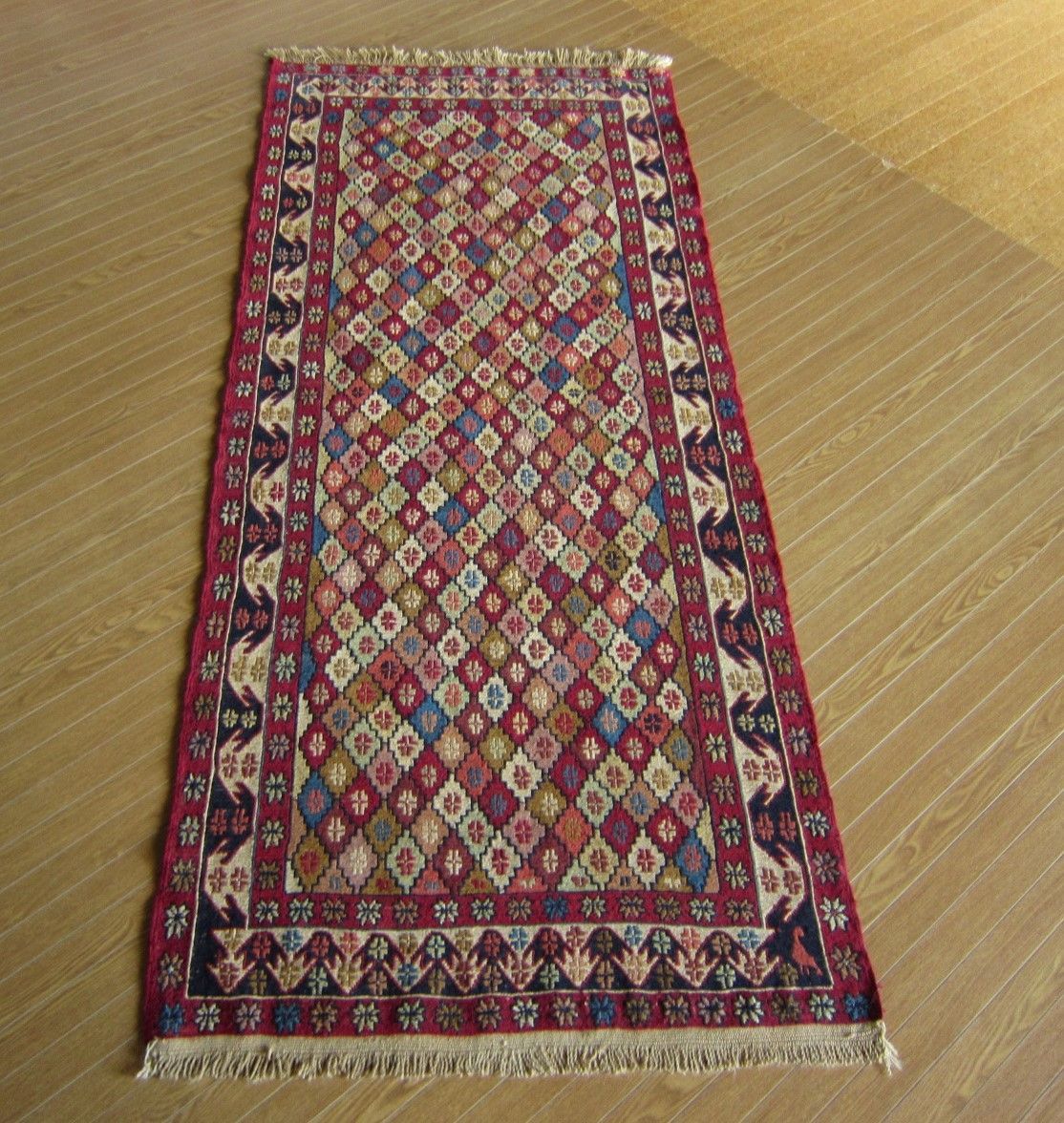 200×87】イラン直輸入☆アゼルバイジャン産キリム・KILIM□1983-357-21 - メルカリ