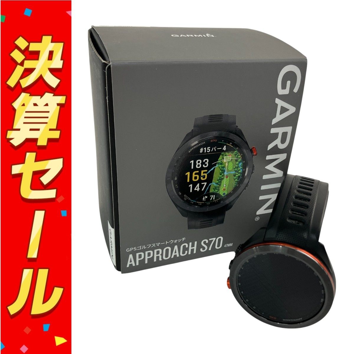 GARMIN Approach S70 GPS ゴルフスマートウォッチ 液晶 N10149122