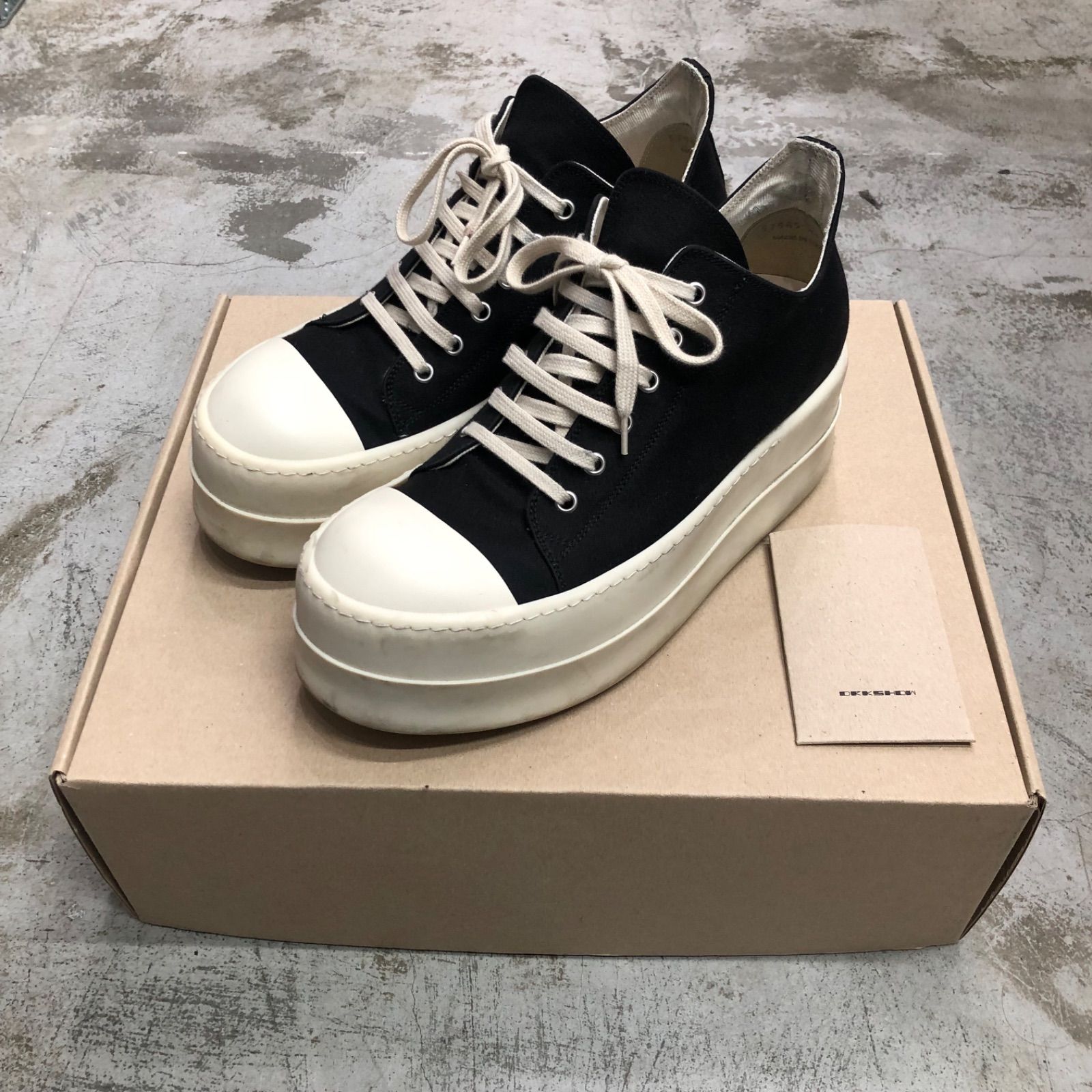 Rick Owens ブラック Hollywood ダブルバンパー スニーカー Rick Owens Women's DRKSHDW Hollywood Double Bumper Low
