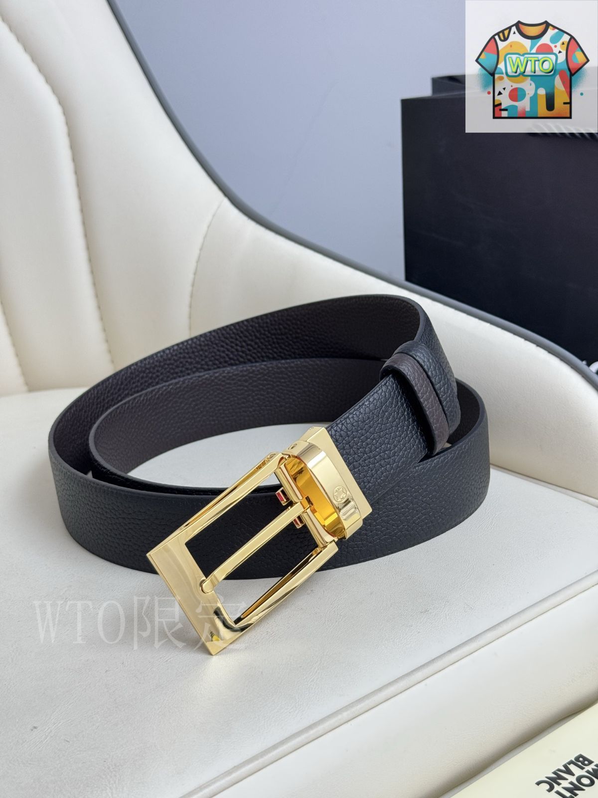 今日特価】Montblanc モンブラン レザーベルト-1 - メルカリ