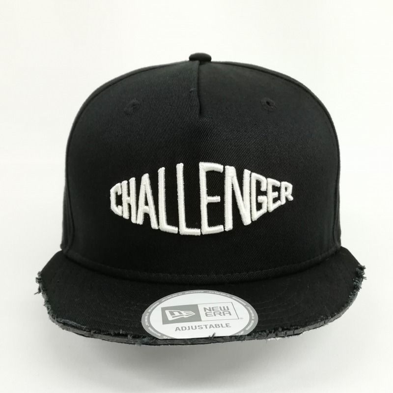 チャレンジャー CHALLENGER ニューエラ NEW ERA CUT VISOR SNAP BACK CAP バイザーカット スナップバック キャップ  ブラック - メルカリ