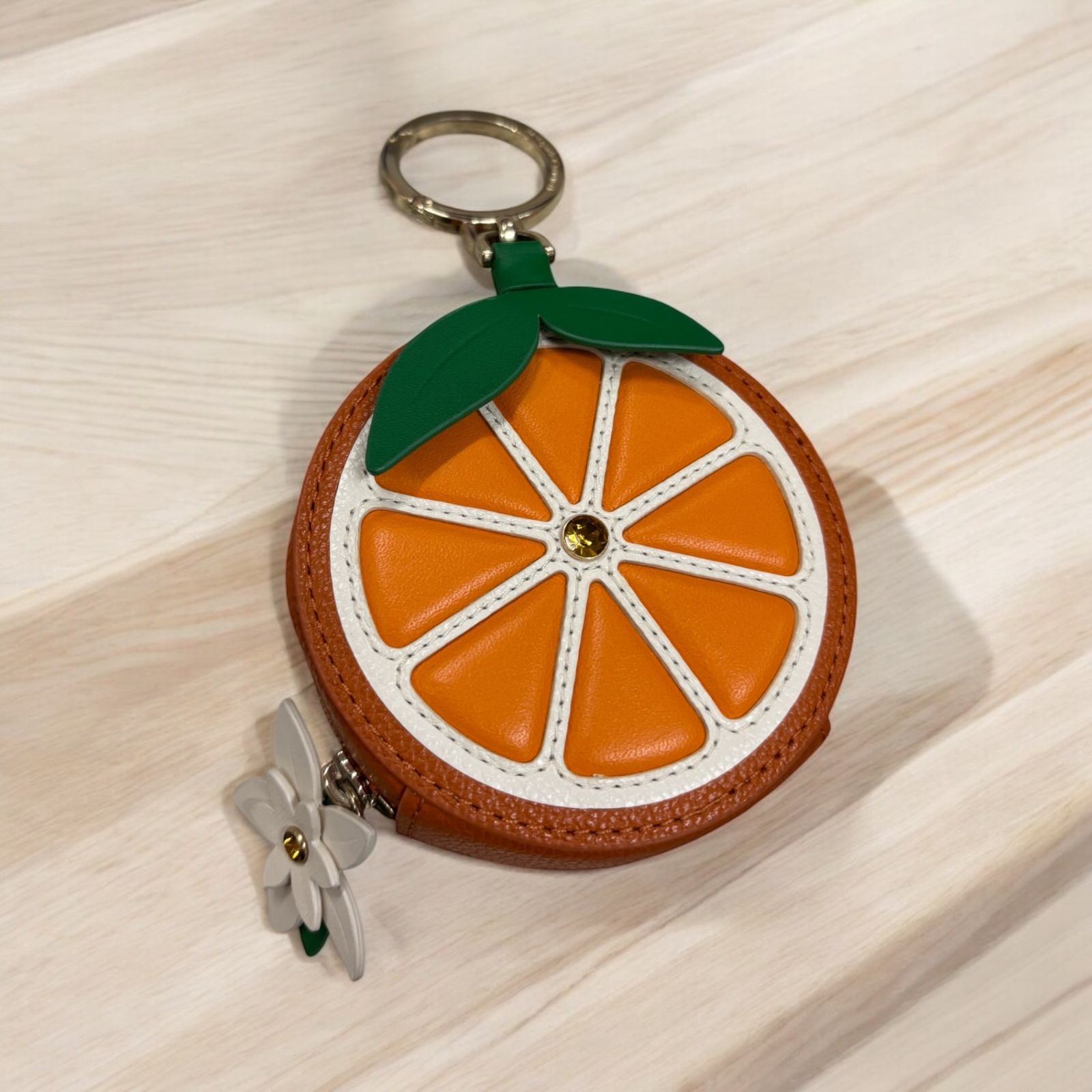 Kate Spade オレンジ キーホルダー kate spade ジンジャーブレッドマン