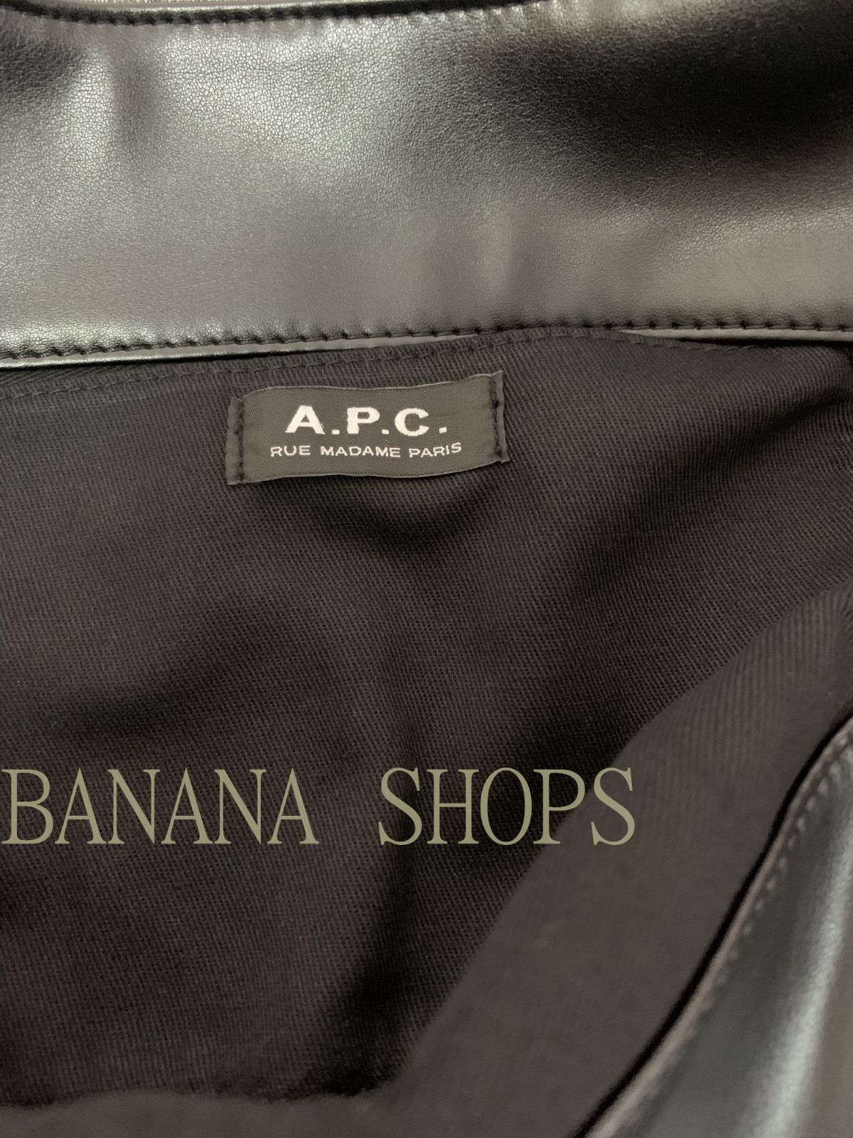 アーペーセー A.P.C. APCトートバッグ NINON  大容量  メンズ レディース 男女兼用 ブラック  ショルダーバッグ