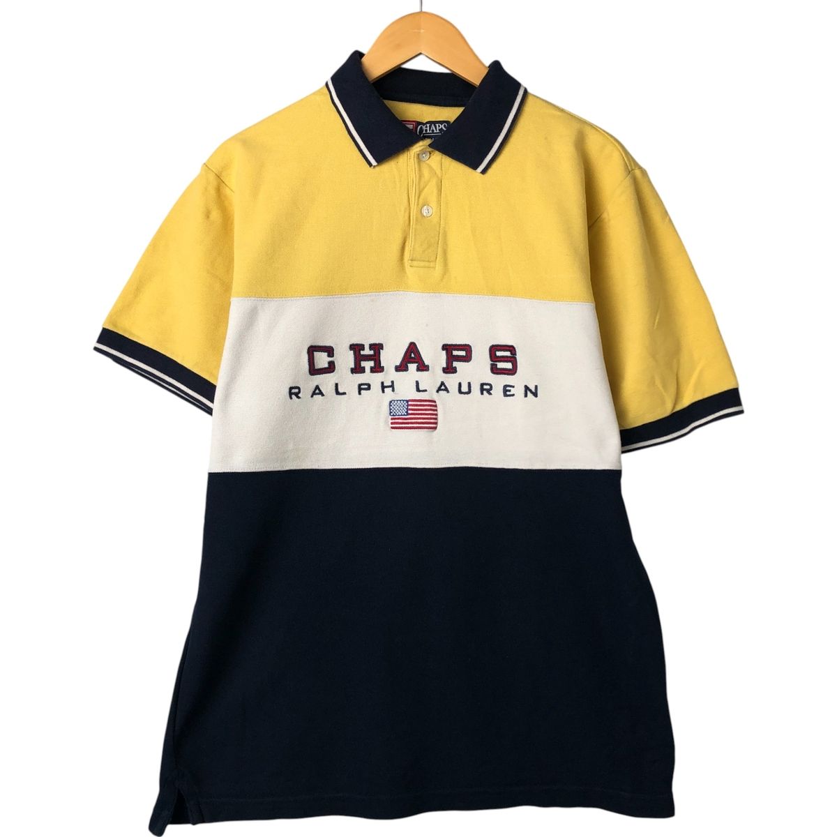 古着 90年代 ラルフローレン Ralph Lauren CHAPS チャップス 半袖 