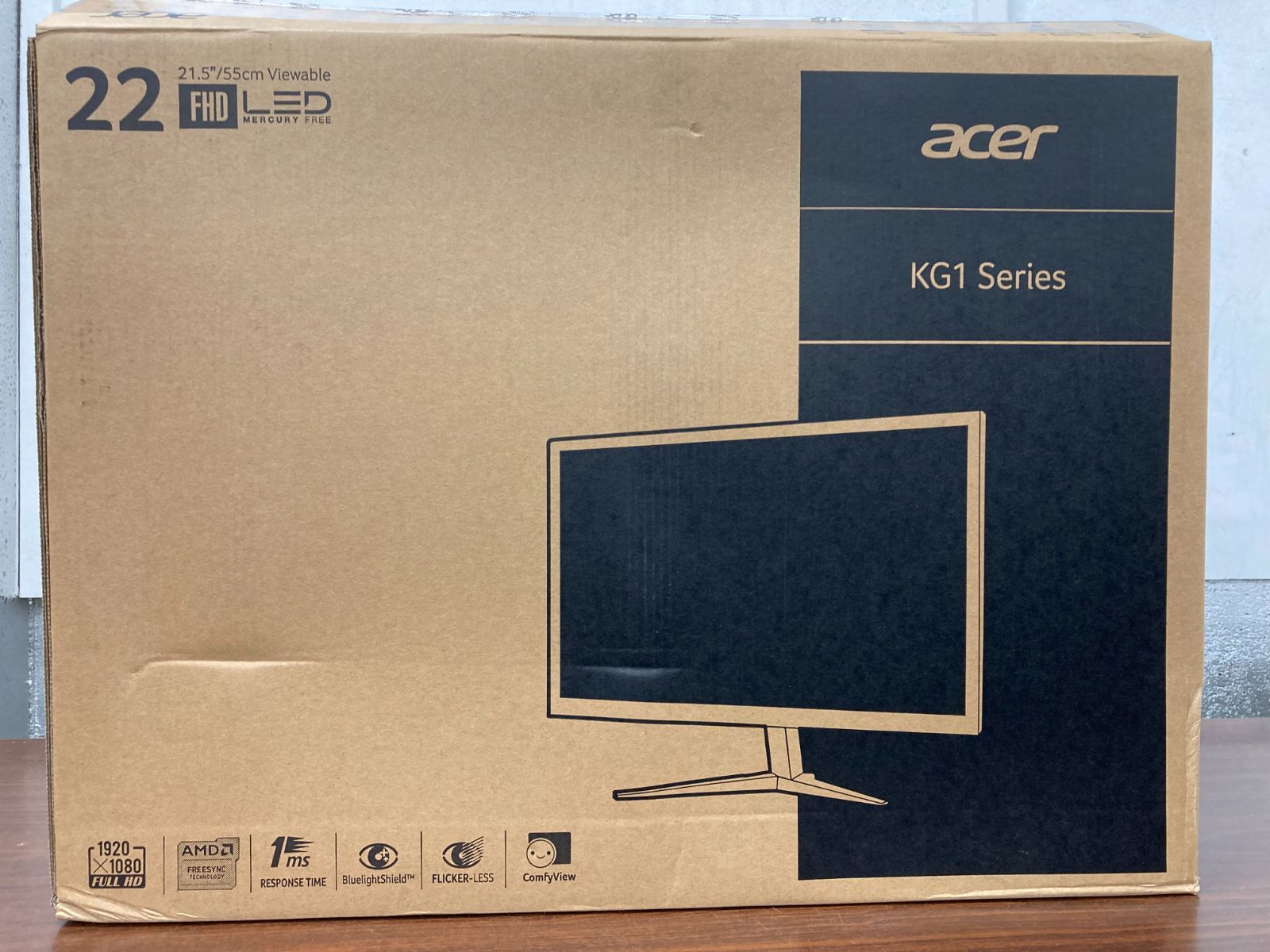 Acer ゲーミングモニターKG221QAbmix 21.5インチ