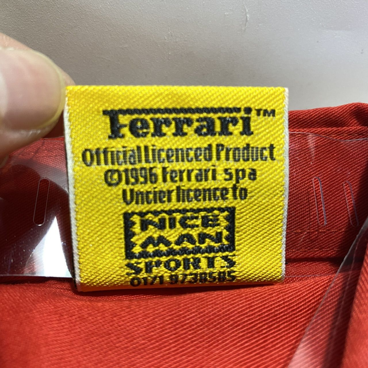 F1 Ferrari フェラーリ ピットシャツ 赤 長袖 Lサイズ (管理番号