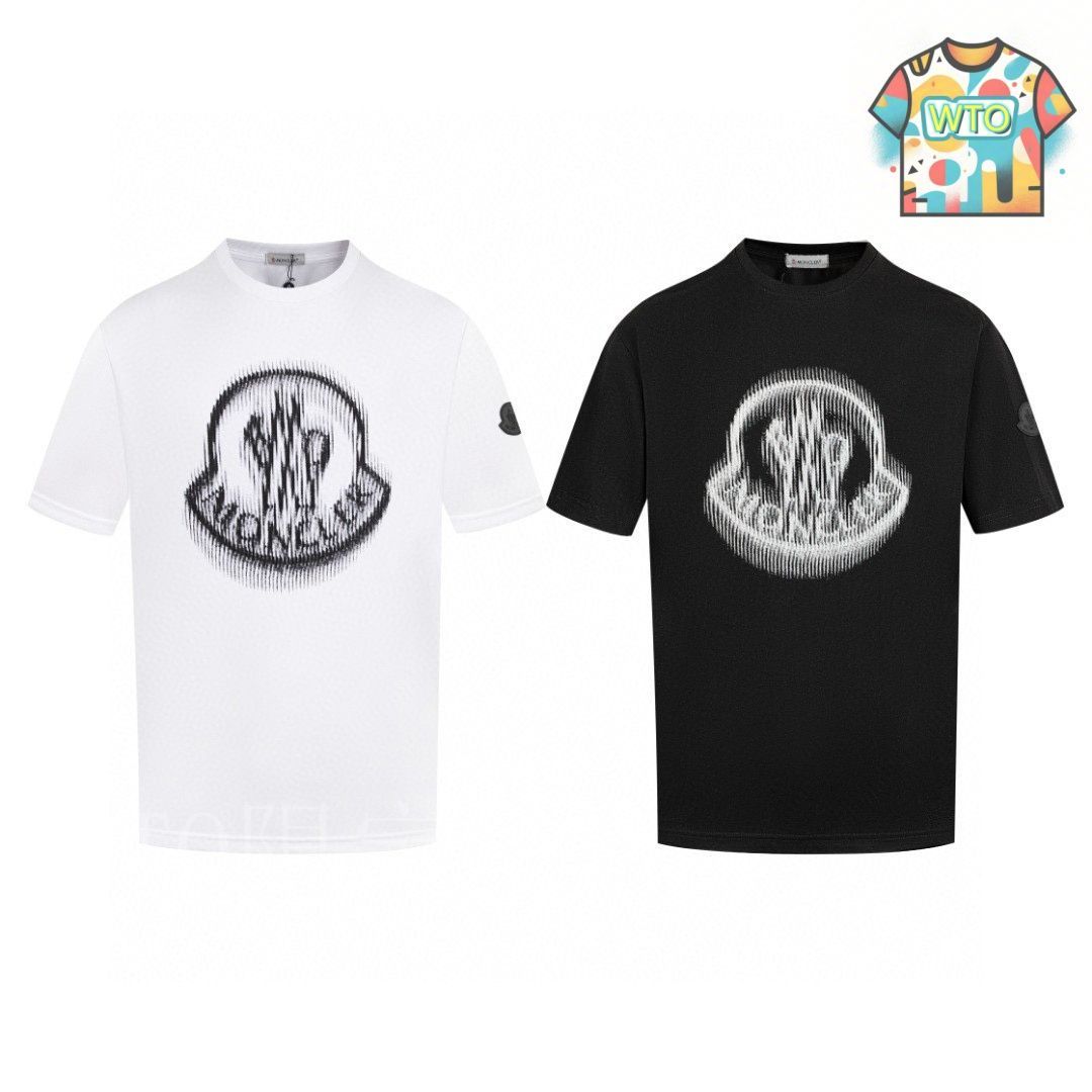 MONCLER ピクセルロゴ Tシャツ 24SS ブラック M MONCLER モンクレール 24SS ピクセルロゴ クルーネックTシャツ