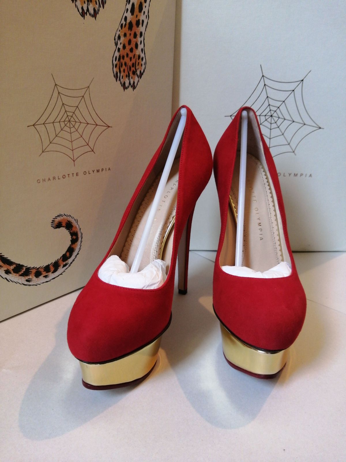 Charlotte Olympia DOLLY スエードプラットフォーム - ウオーキング