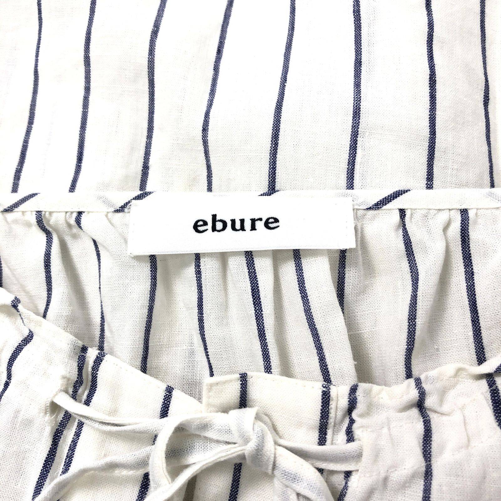 EBURE エブール 2710700895 リネン プルオーバーブラウス 長袖
