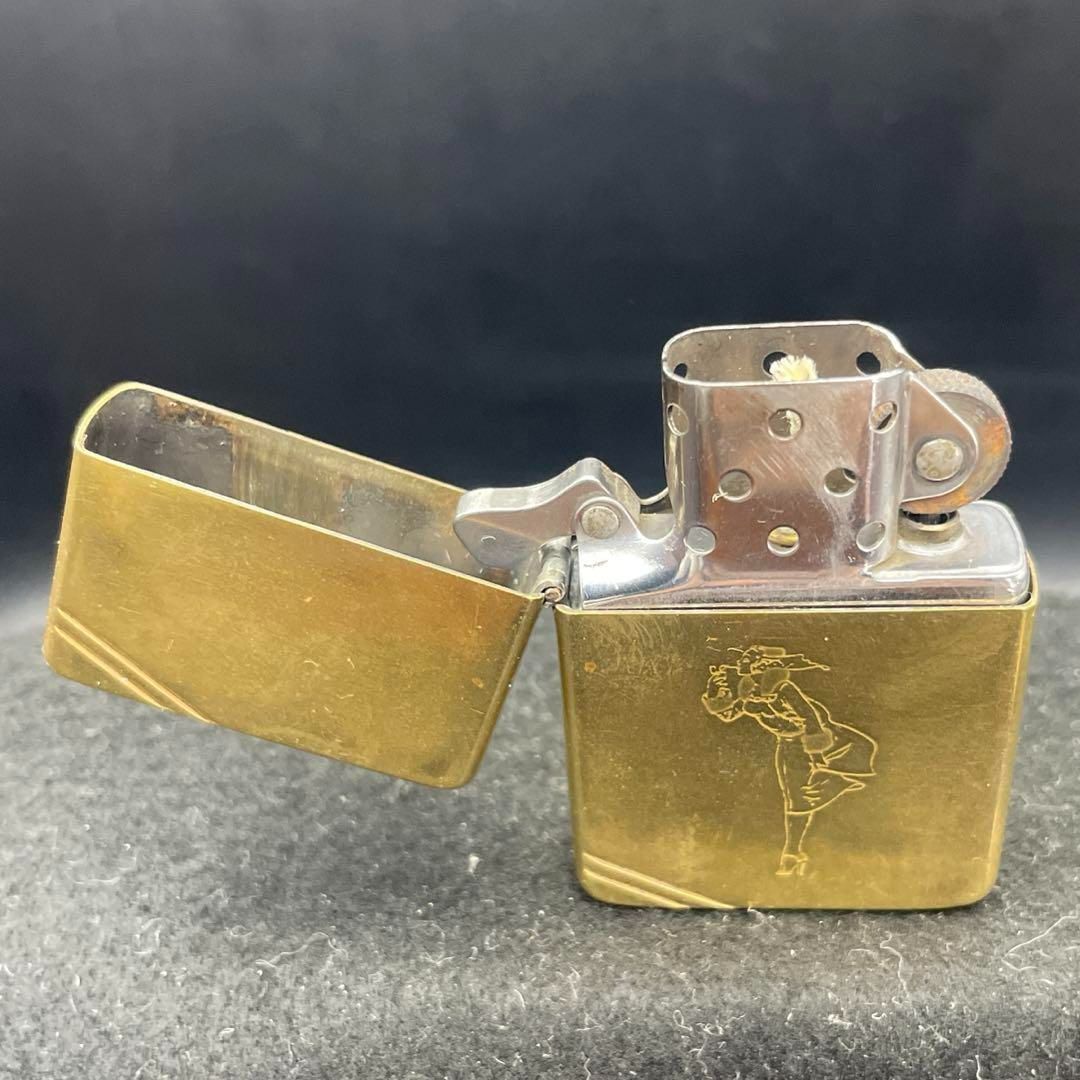 ZIPPO 1986年製 windy 1937レプリカ ダイアゴナルライン ブラス真鍮