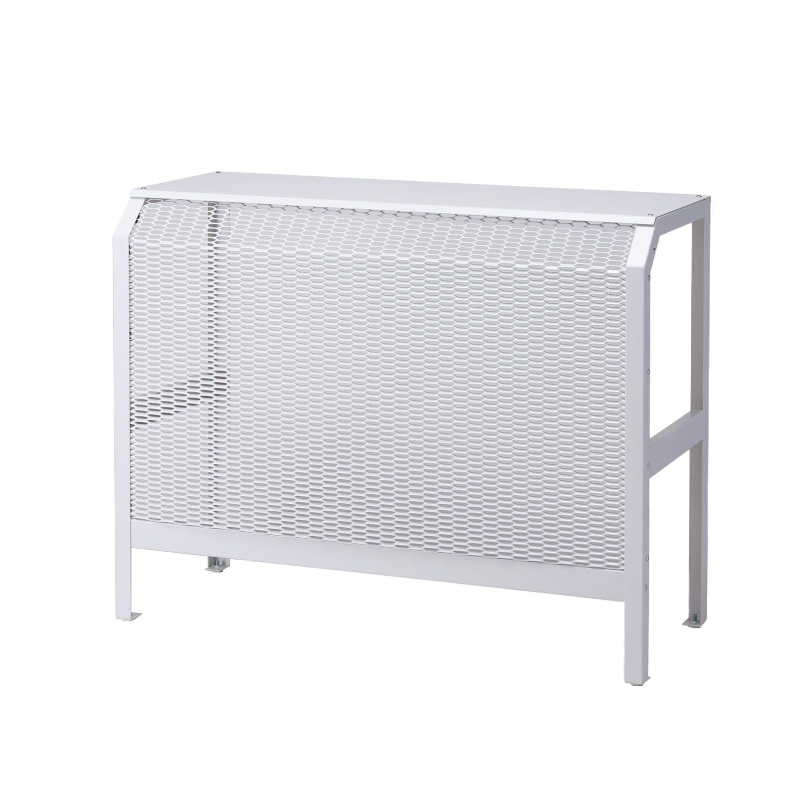 在庫セール ホワイト 通常サイズ エアコン室外機カバー 岩谷マテリアル