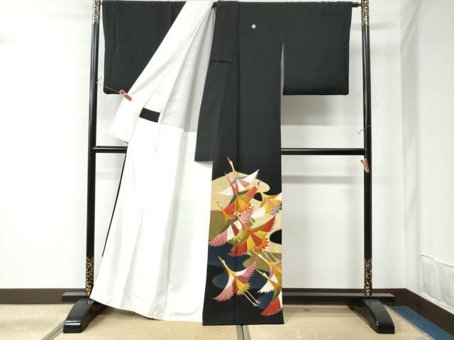 平和屋着物○本加賀友禅作家 窪田裕兆 訪問着 草花文 暈