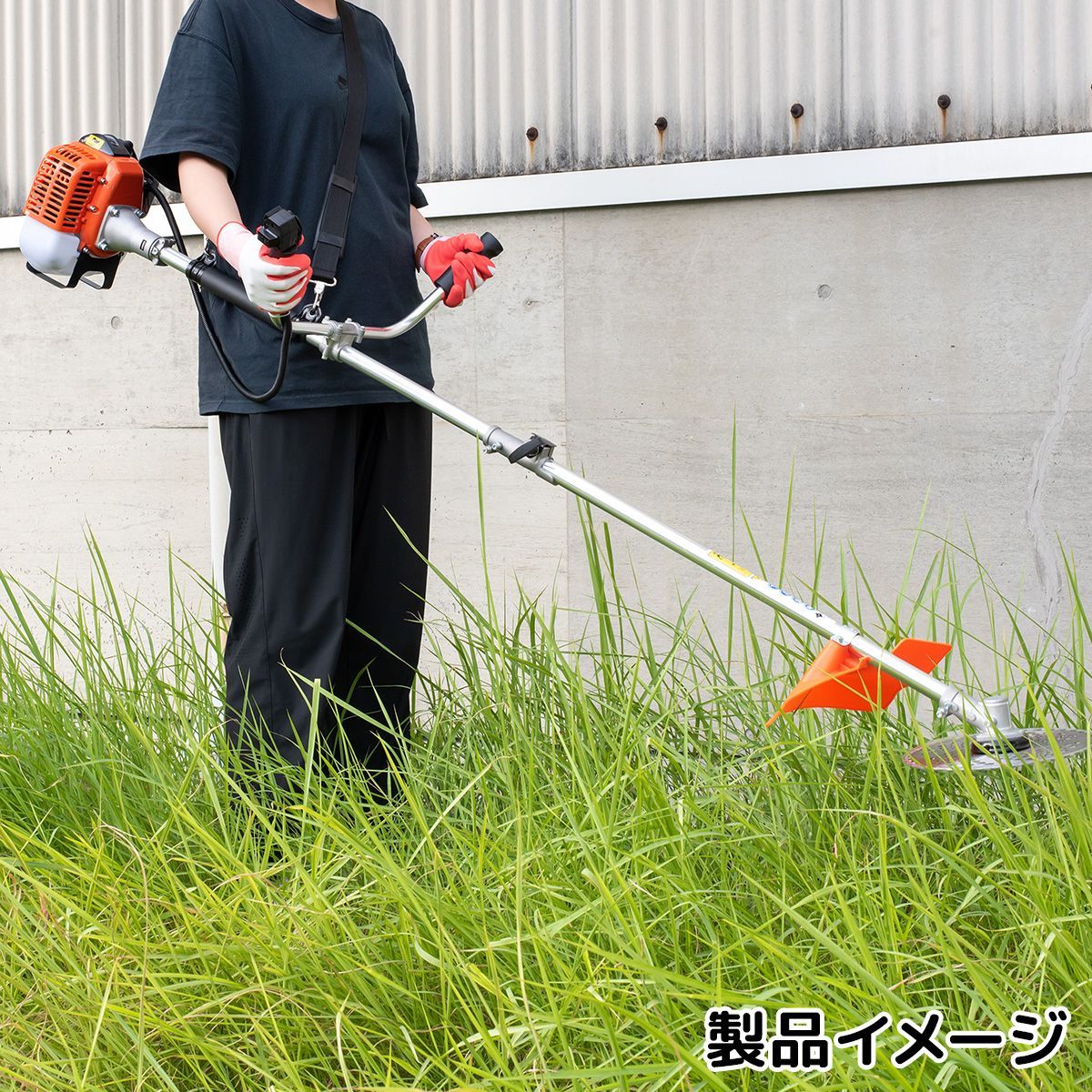 26cc エンジン草刈機 刈払機 2分割式 軽量 ナイロンカッター 金属刃