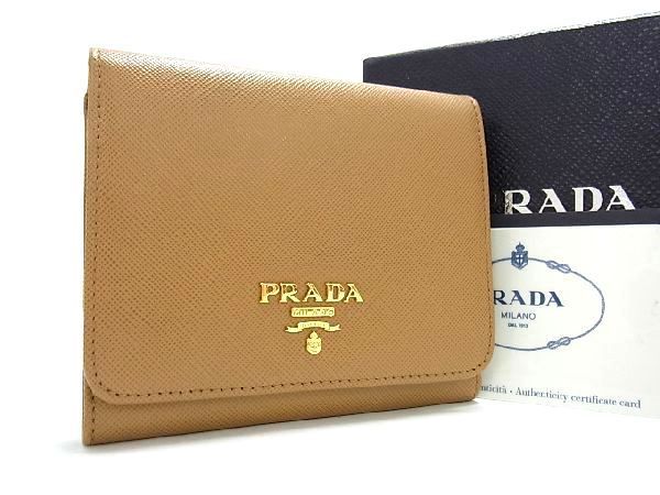 □新品□未使用□ PRADA プラダ 1M0176 サフィアーノレザー 三つ折り