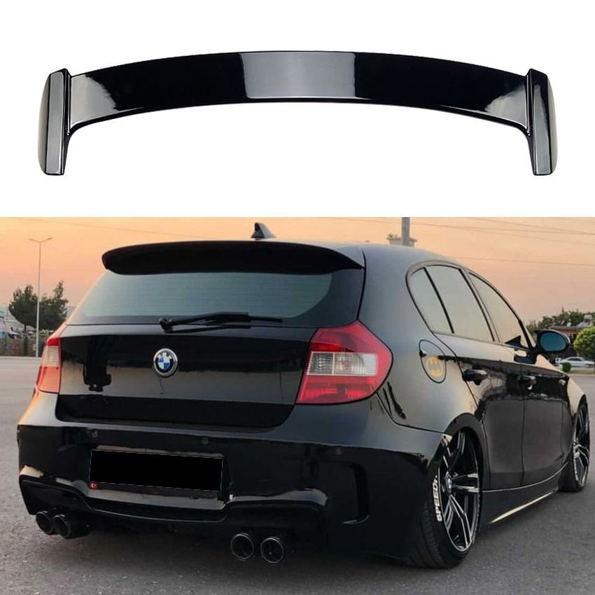 BMW 1シリーズ E81|E87 2005-2011 118i|120i ルーフスポイラー ABS製 ピアノブラック
