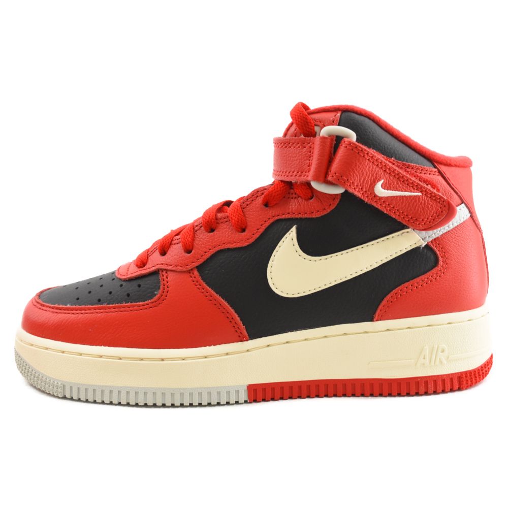 NIKE (ナイキ) Air Force 1 Mid Split エアフォース1 ミッドスプリッド ミドルカットスニーカー ブラック/レッド US6.5 /24.5cm DZ2554-001 - メルカリ