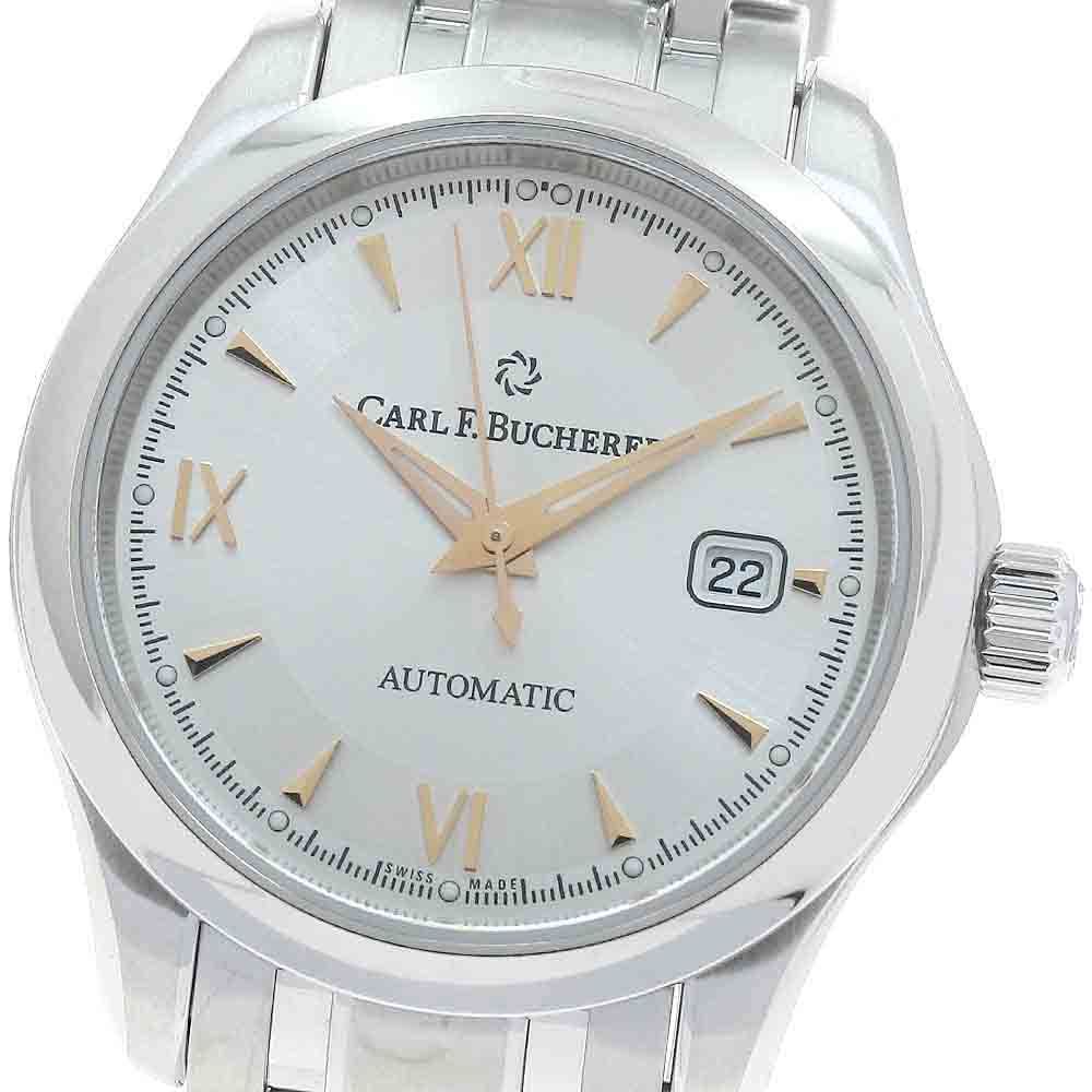 カール F.ブヘラ CARL F.BUCHERER 00.10911.08.15.21 マネロ デイト 自動巻き レディース 保証書付き_883783